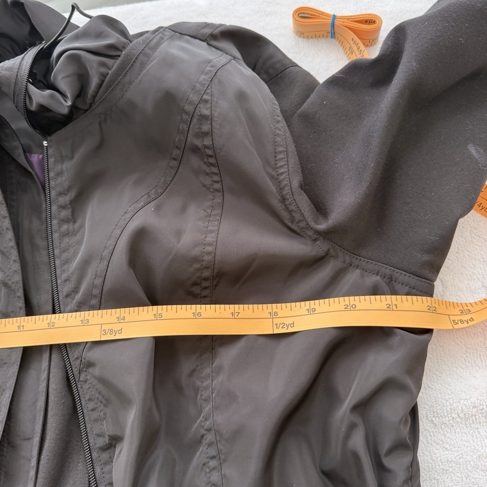 Ubu Coat Artsy Jacket Large Black Bubble Hem Packable Travel Chic Whimsy Unique‎ - Picture 7 of 10
